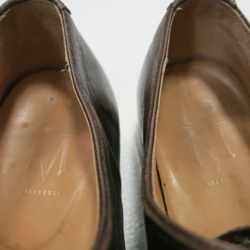 3D M Lifestyles 8 Monk Strap Oil Tanned Leather Oxfords Shoes Mens sz US 9